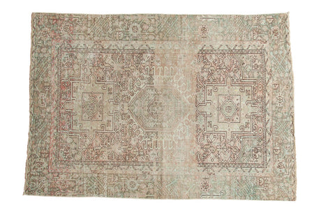 4x6.5 Vintage Distressed Karaja Rug // ONH Item ee003487