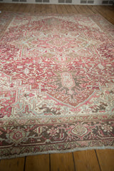8x11 Vintage Distressed Heriz Carpet // ONH Item ee003491 Image 9