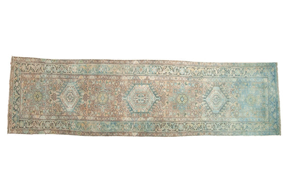 3x11.5 Vintage Distressed Karaja Rug Runner // ONH Item ee003494