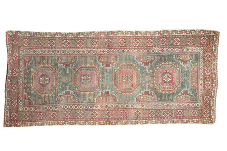 4.5x9.5 Vintage Distressed Oushak Rug Runner // ONH Item ee003497