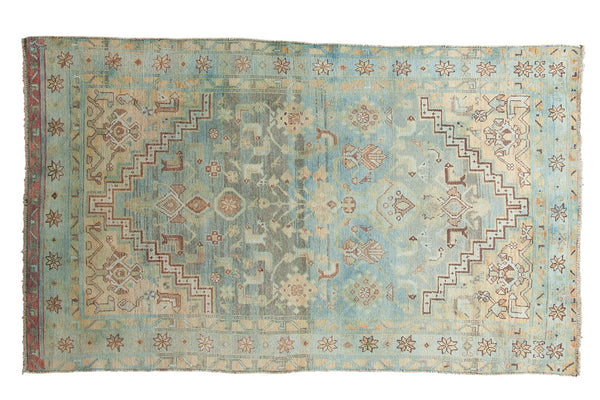 4x6.5 Vintage Distressed Malayer Rug // ONH Item ee003498