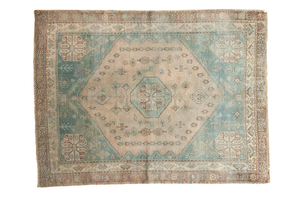 5'2" x 6'10" Vintage Distressed Afshar Rug / Item ee003499 image 1