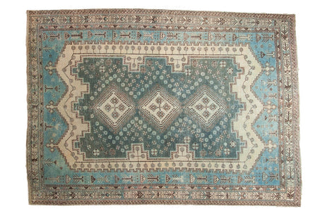 Vintage Distressed Sirjan Carpet