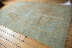  Vintage Distressed Heriz Carpet / Item ee003507 image 8
