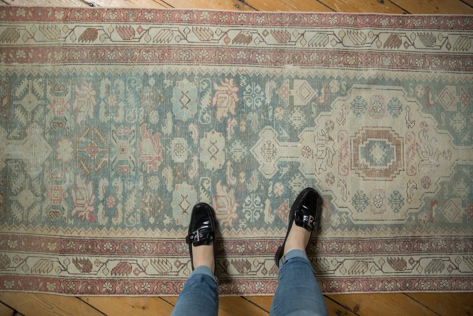 3x16.5 Vintage Distressed Malayer Rug Runner // ONH Item ee003519 Image 1