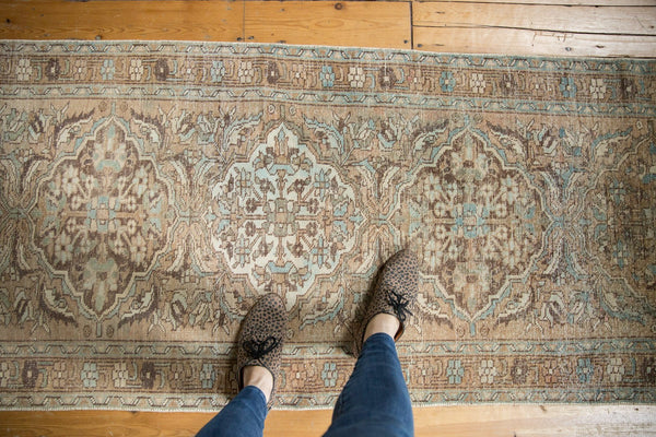  Vintage Distressed Ahar Rug Runner / Item ee003520 image 2