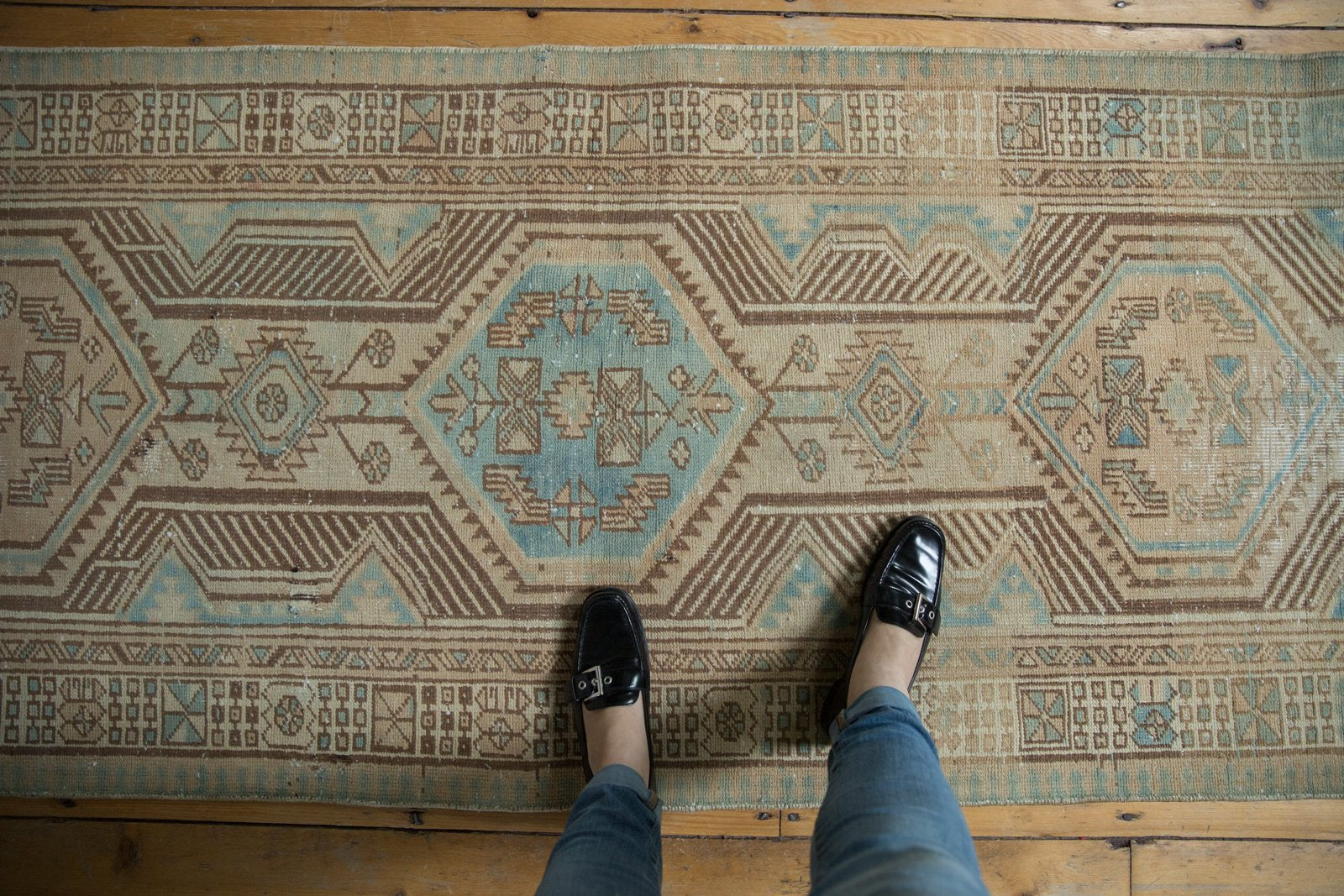 3x10.5 Vintage Distressed Serab Rug Runner // ONH Item ee003524 Image 1