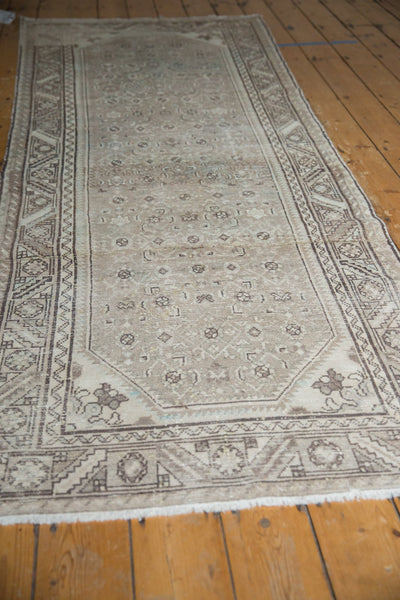  Vintage Distressed Hamadan Rug Runner / Item ee003534 image 3
