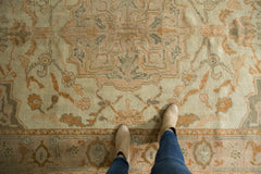  Vintage Distressed Oushak Carpet / Item ee003540 image 2
