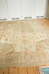  Vintage Distressed Oushak Carpet / Item ee003540 image 9
