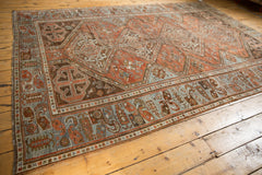 6.5x9.5 Vintage Distressed Afshar Carpet // ONH Item ee003544 Image 6
