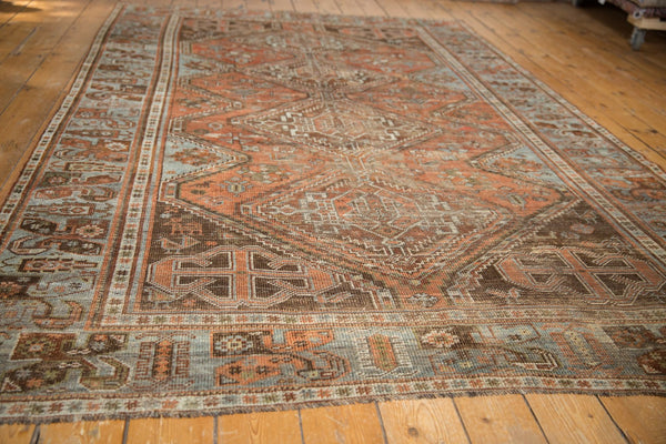 6.5x9.5 Vintage Distressed Afshar Carpet // ONH Item ee003544 Image 10