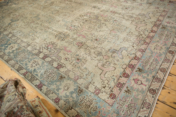 6.5x10 Vintage Distressed Tabriz Carpet // ONH Item ee003550 Image 2
