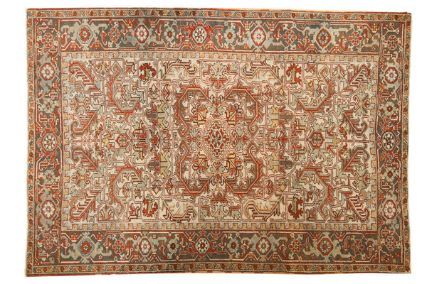 6x9 Vintage Distressed Mehrivan Carpet // ONH Item ee003553