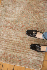 Vintage Distressed Karaja Rug / ONH item ee003555 image 7