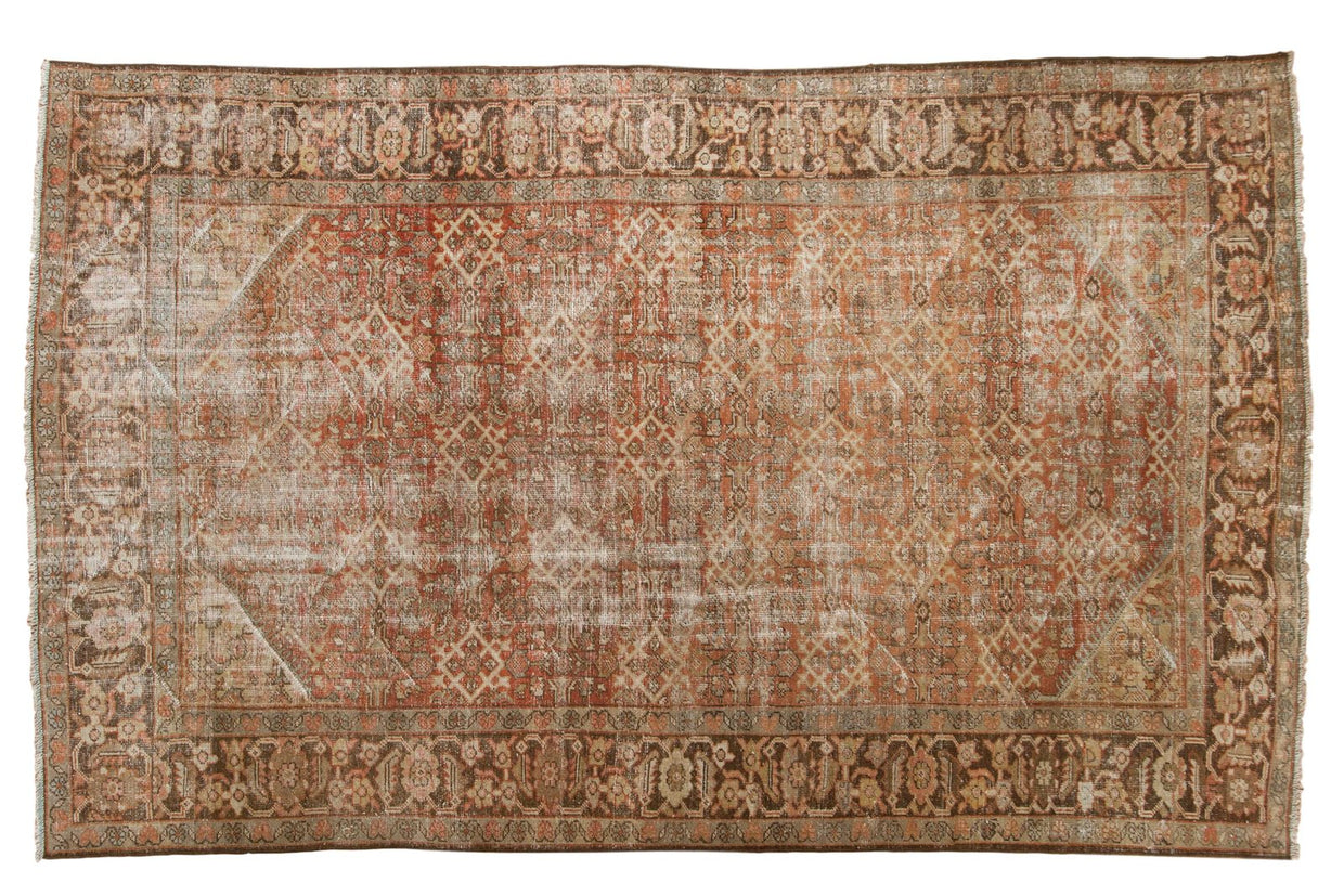Vintage Distressed Mahal Carpet / ONH item ee003556