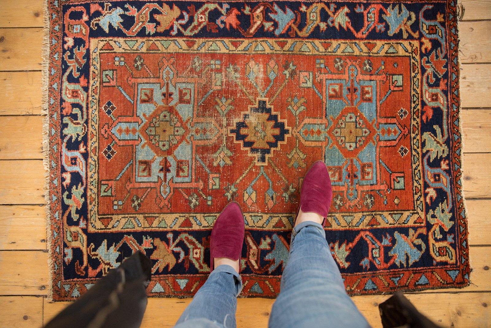 Vintage Karaja Square Rug / ONH item ee003570 image 1