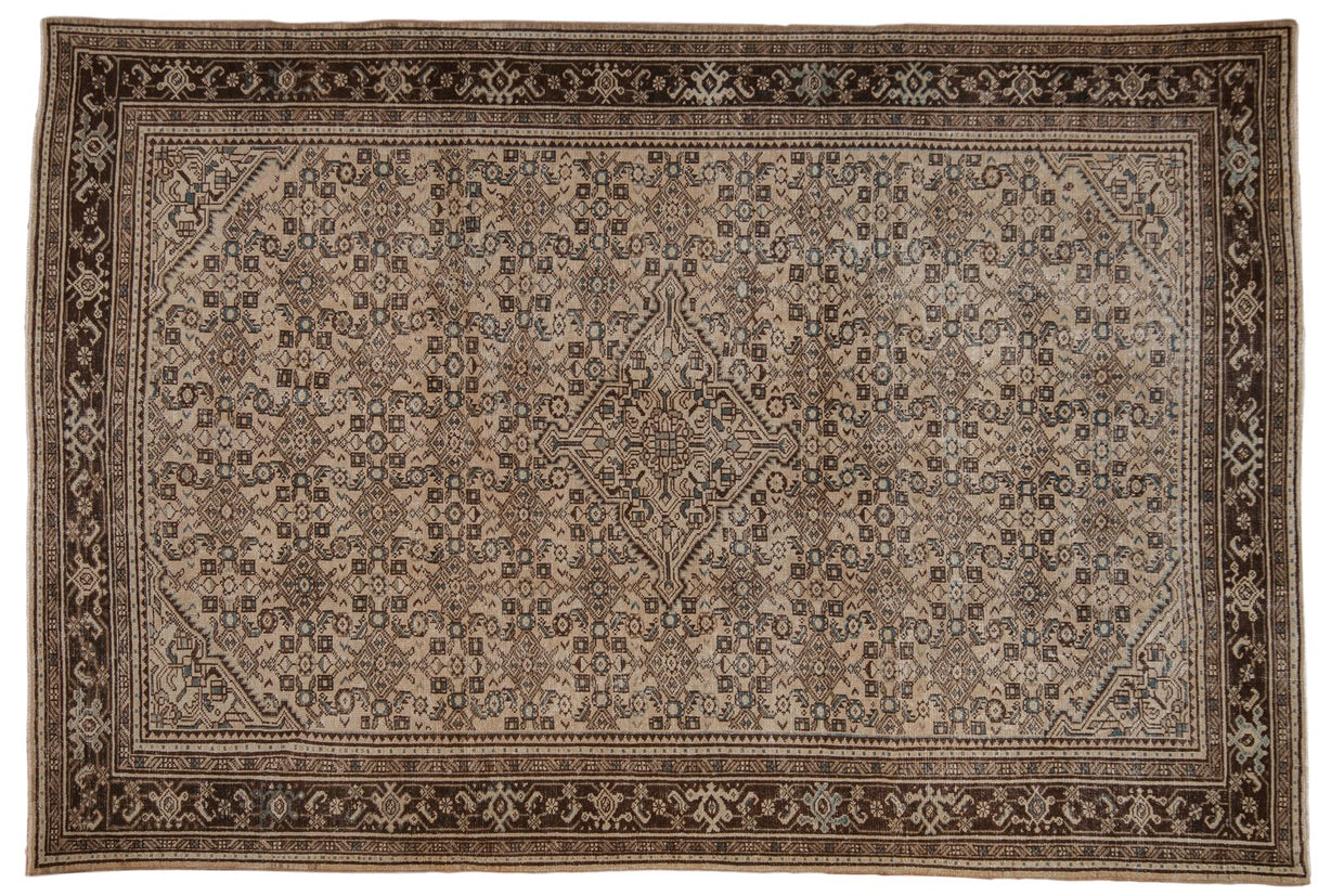 6.5x10 Vintage Distressed Malayer Carpet // ONH Item ee003576