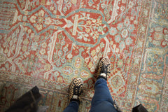 8.5x12 Vintage Distressed Mahal Carpet // ONH Item ee003578 Image 2