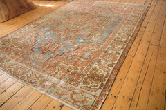 Vintage Distressed Karaja Carpet / ONH item ee003586 Image 7