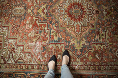 7.5x10.5 Vintage Distressed Heriz Carpet // ONH Item ee003590 Image 1