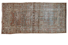 Vintage Distressed Mahal Rug Runner / ONH item ee003594