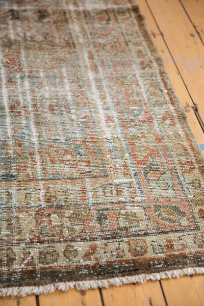 Vintage Distressed Mahal Rug Runner / ONH item ee003594 Image 4