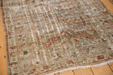 Textured distressed Mahal runner with mostly even wear to knot heads and softened hues.