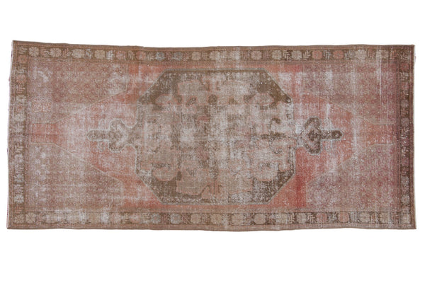 4x9.5 Vintage Distressed Oushak Rug Runner // ONH Item ee003601