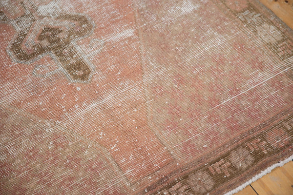 4x9.5 Vintage Distressed Oushak Rug Runner // ONH Item ee003601 Image 4