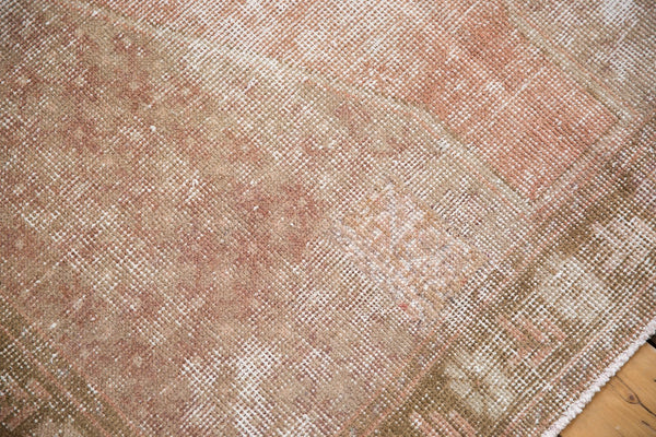 4x9.5 Vintage Distressed Oushak Rug Runner // ONH Item ee003601 Image 9