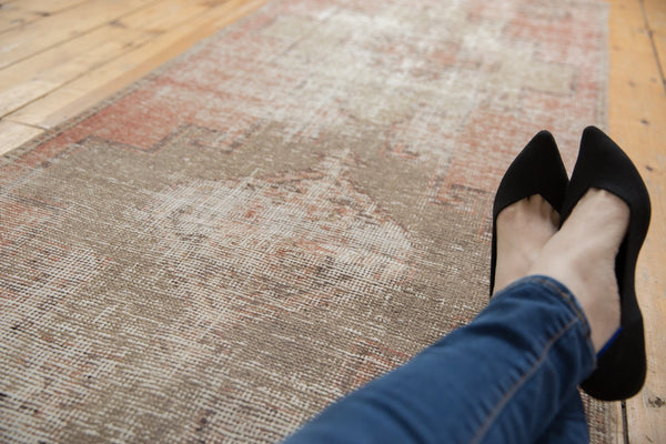 3x10.5 Vintage Distressed Fragment Oushak Rug Runner // ONH Item ee003605 Image 2