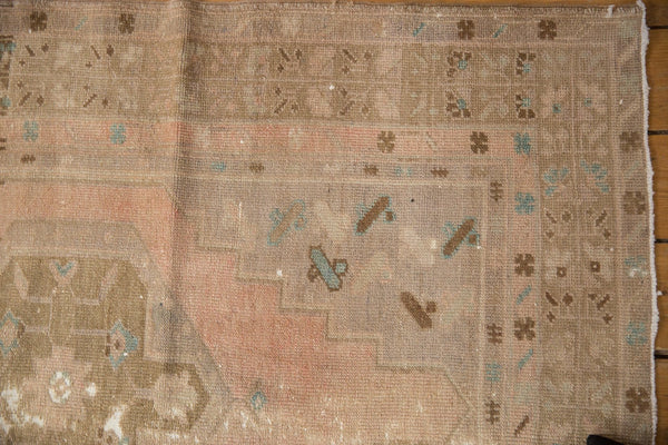 3.5x8.5 Vintage Distressed Patchwork Oushak Rug Runner // ONH Item ee003608 Image 11