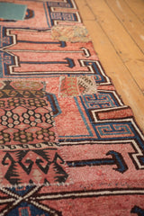 3.5x11 Vintage Distressed Patchwork Kars Rug Runner // ONH Item ee003611 Image 7