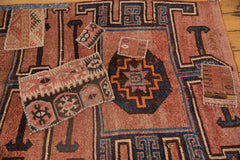 3.5x11 Vintage Distressed Patchwork Kars Rug Runner // ONH Item ee003611 Image 11