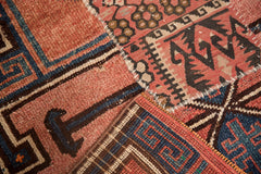3.5x11 Vintage Distressed Patchwork Kars Rug Runner // ONH Item ee003611 Image 13