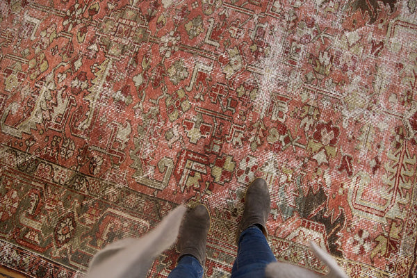 7x10.5 Vintage Distressed Heriz Carpet // ONH Item ee003616 Image 1