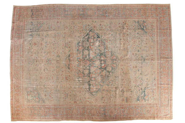 9x12.5 Antique Distressed Sultanabad Carpet // ONH Item ee003622