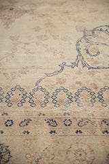 Textural close-up of a distressed Sparta carpet showing even wear down to the knot heads.