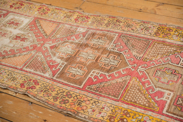 3x9.5 Vintage Distressed Oushak Rug Runner // ONH Item ee003629 Image 5