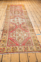 3x9.5 Vintage Distressed Oushak Rug Runner // ONH Item ee003629 Image 8