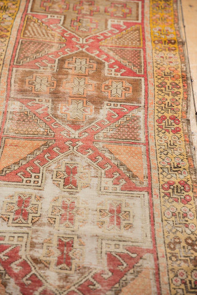 3x9.5 Vintage Distressed Oushak Rug Runner // ONH Item ee003629 Image 11