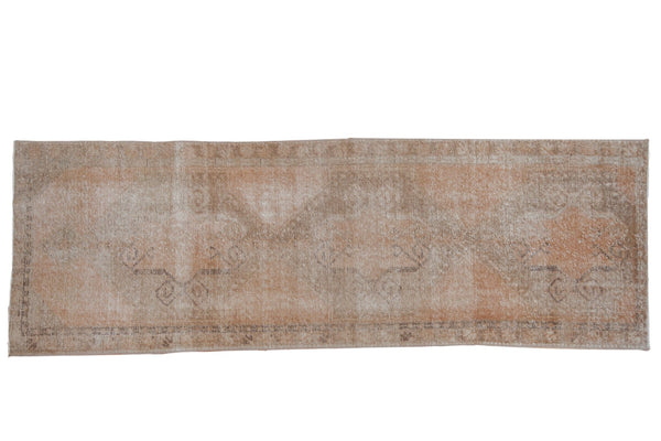 3.5x10 Vintage Distressed Oushak Rug Runner // ONH Item ee003633