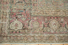 Vintage Distressed Tabriz Square Carpet / ONH item ee003635 Image 6