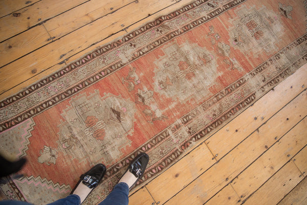 2.5x8 Vintage Distressed Oushak Rug Runner // ONH Item ee003636 Image 2