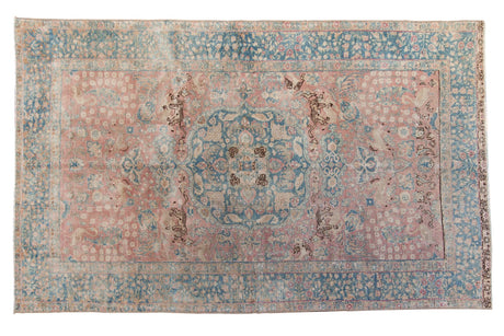 5.5x8.5 Vintage Distressed Tabriz Carpet // ONH Item ee003638