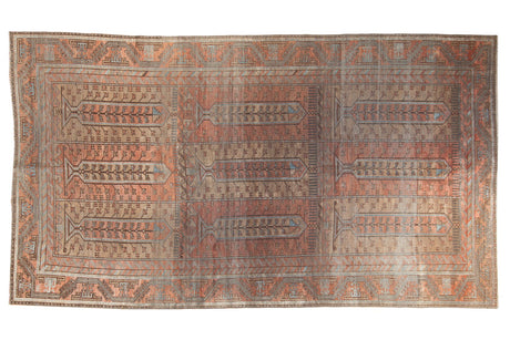 5.5x10 Vintage Distressed Belouch Carpet // ONH Item ee003639