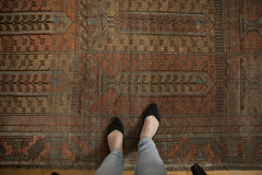 5.5x10 Vintage Distressed Belouch Carpet // ONH Item ee003639 Image 1