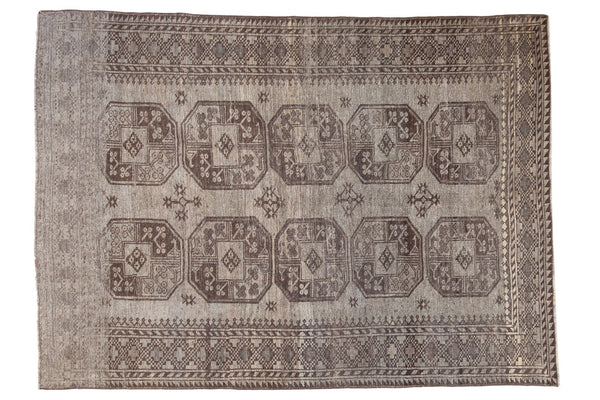 5.5x7.5 Vintage Distressed Ersari Carpet // ONH Item ee003640