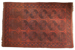 7.5x11.5 Vintage Ersari Carpet // ONH Item ee003645